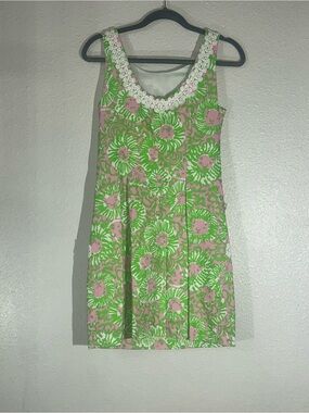 Lilly Pulitzer Pink and Mint Floral Dress